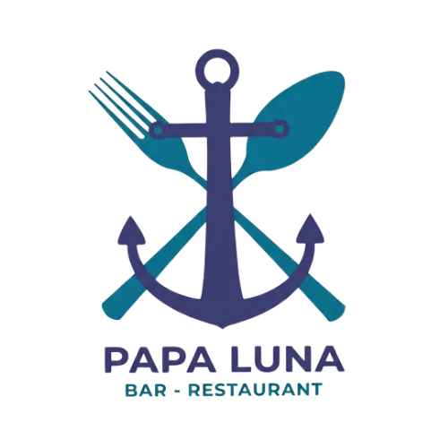 Restaurante Papa Luna Logo Vertical